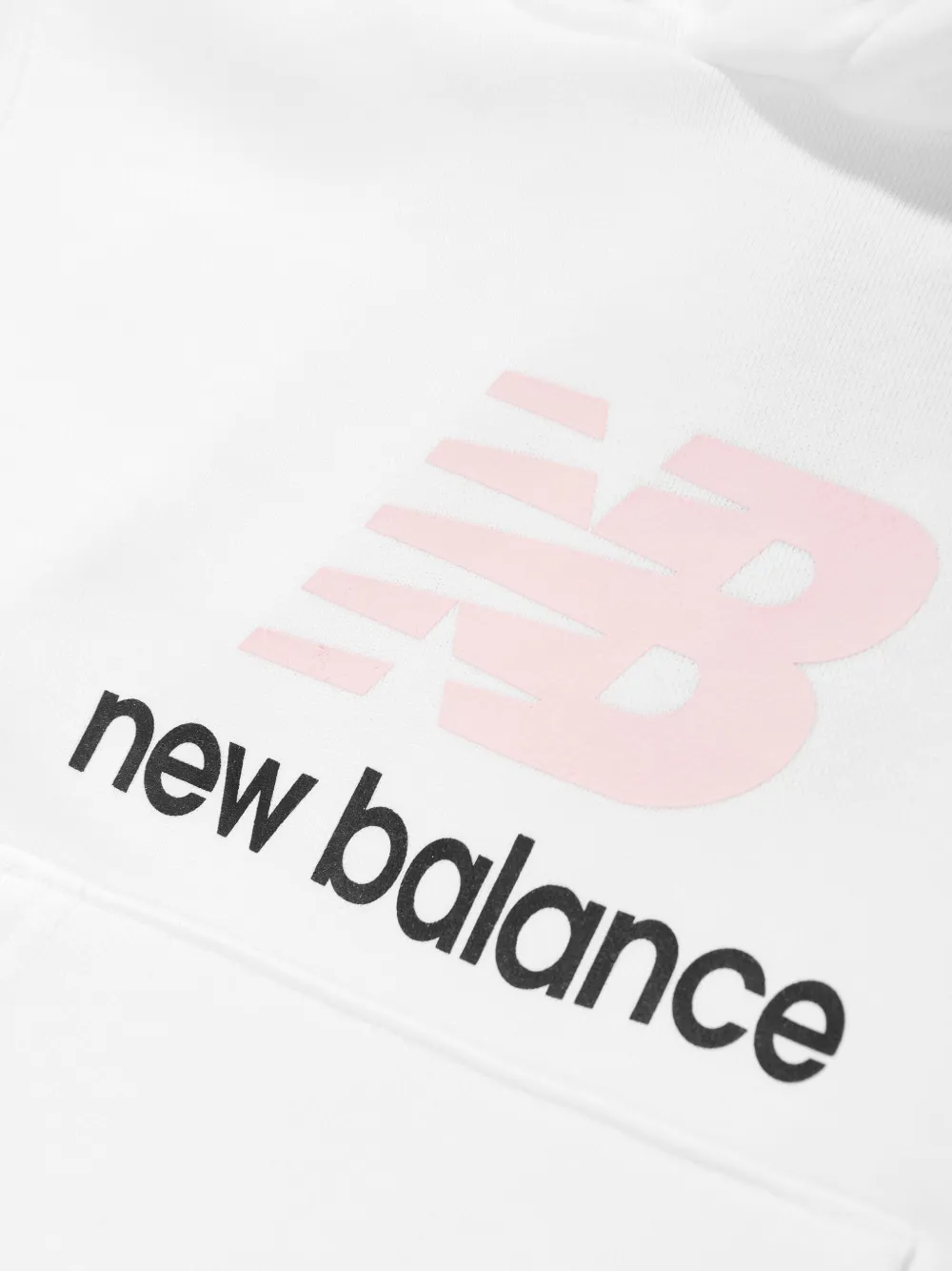 New Balance Kids Hoodie met logoprint Wit