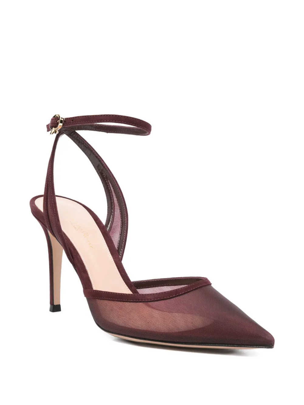 Gianvito Rossi Pumps met suède hak Rood