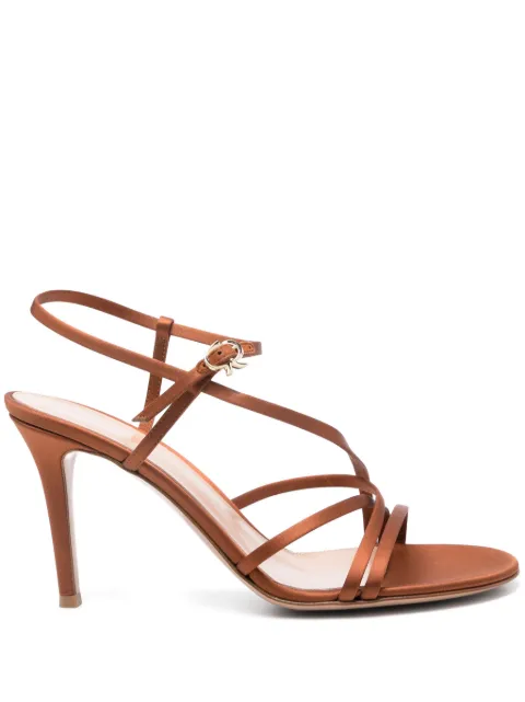 Gianvito Rossi sandalias satinadas con tacón de 90mm