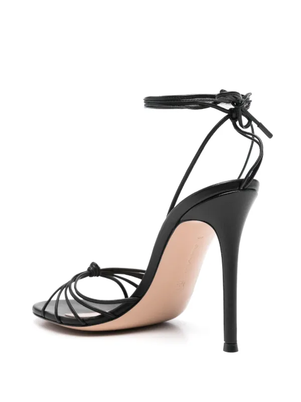 サンダル・ミュール GIANVITO ROSSI Women Sandals G3184370RICGSV FUNE BLACK Gianvito Rossi 110mm Leather Sandals | Black | FARFETCH