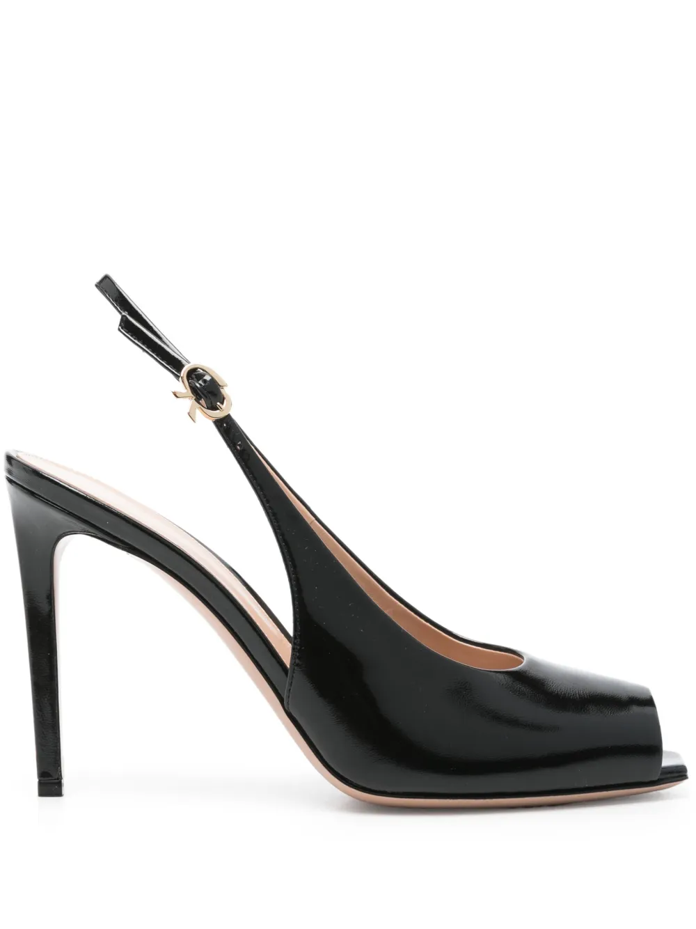 Gianvito Rossi 105mm leather sandals Zwart