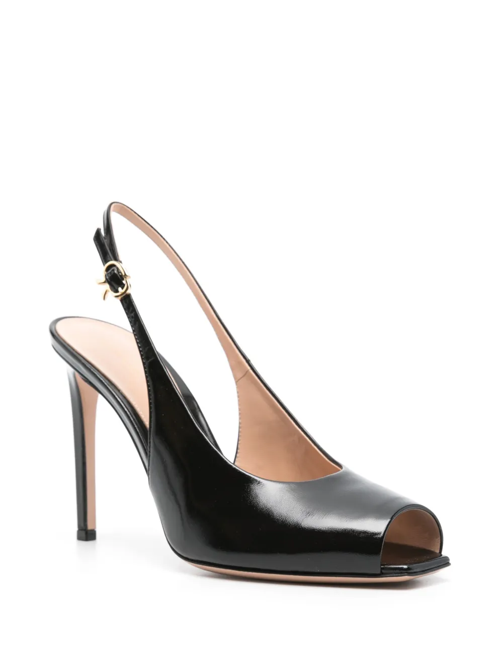 Gianvito Rossi 105mm leather sandals Black