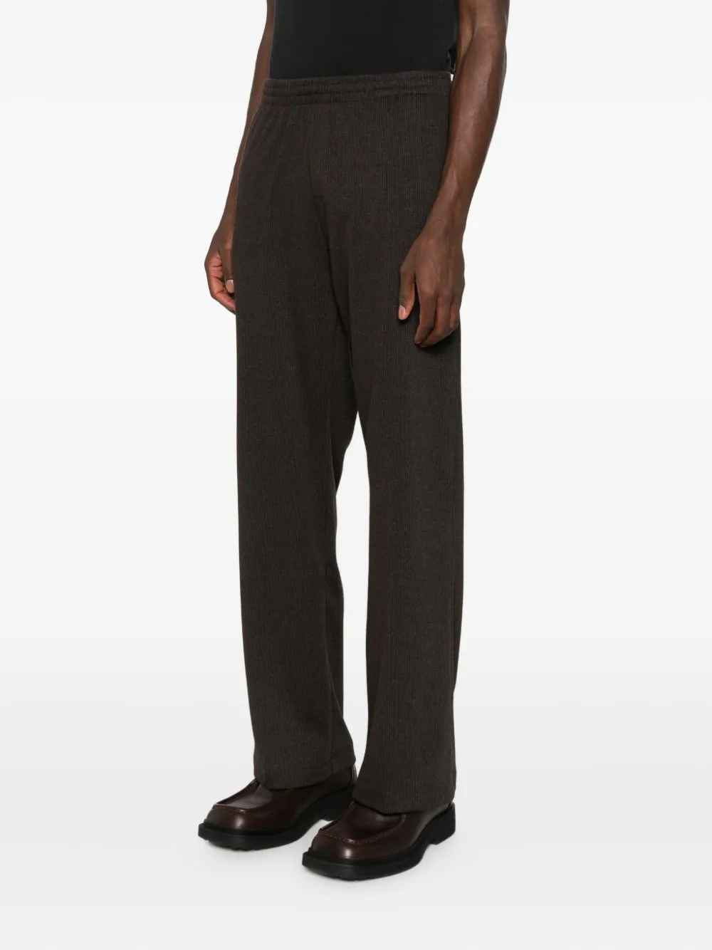 Our Legacy Pinstripe-pattern Trousers In Brown