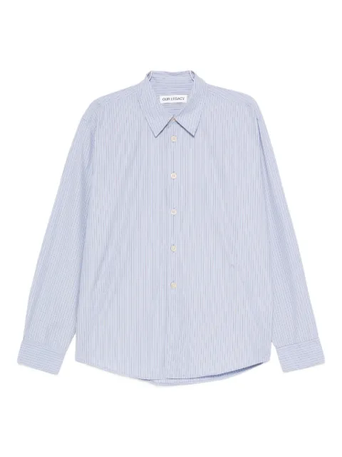 OUR LEGACY striped poplin shirt
