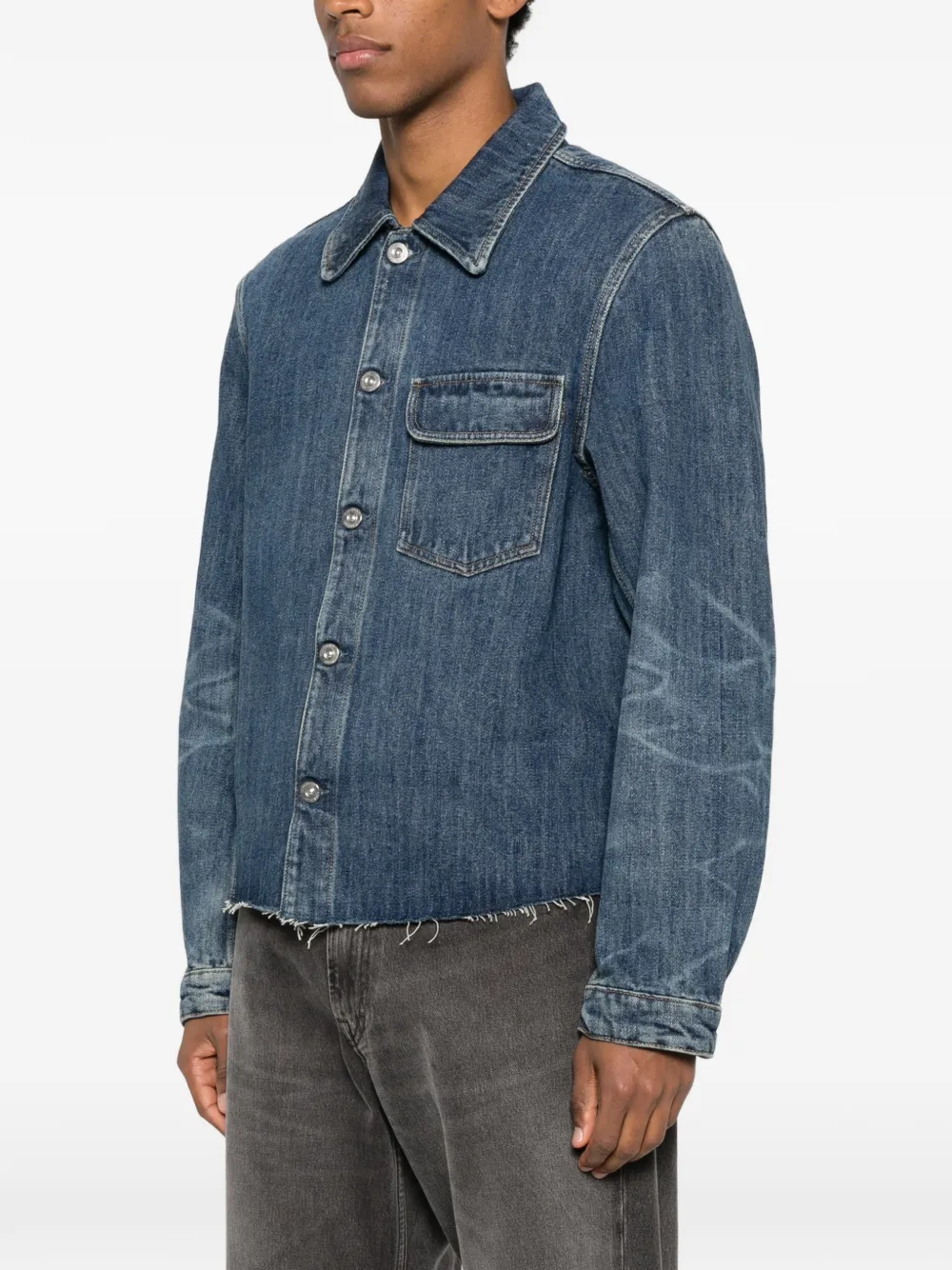 OUR LEGACY Denim jack met zak Blauw