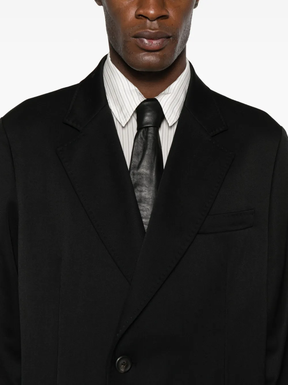 OUR LEGACY Jas met enkele rij knopen Zwart