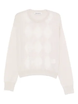 AMBUSH Monogram towelling-finish Sweatshirt | Neutrals | FARFETCH