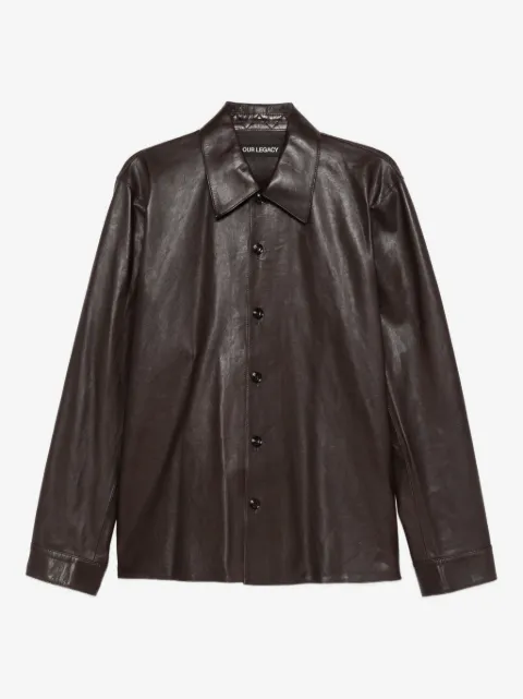 OUR LEGACY leather overshirt