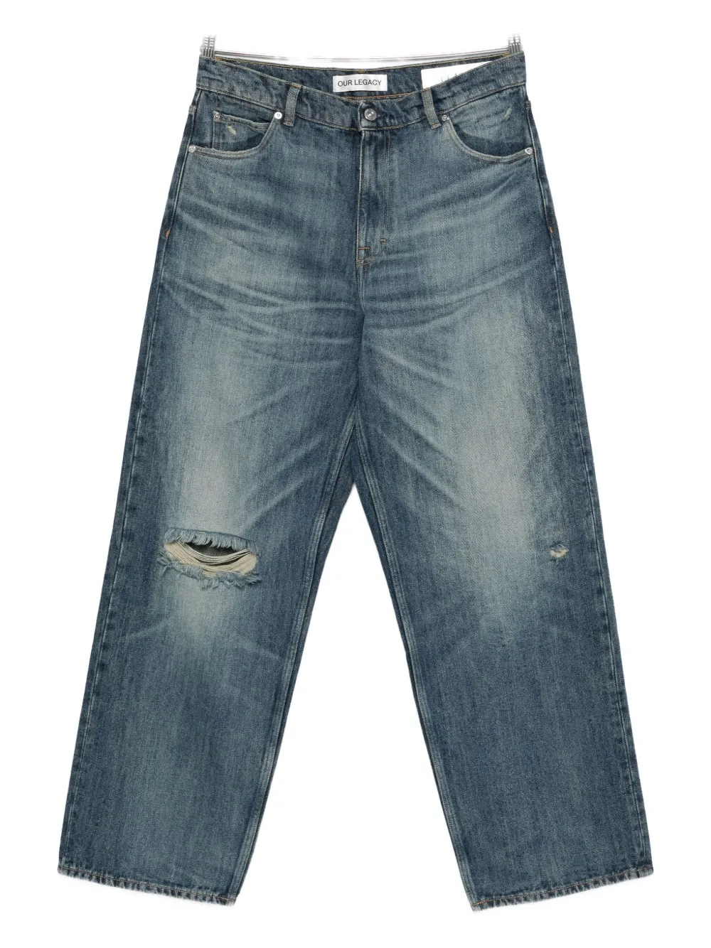 OUR LEGACY Vast Cut ripped jeans - Blu