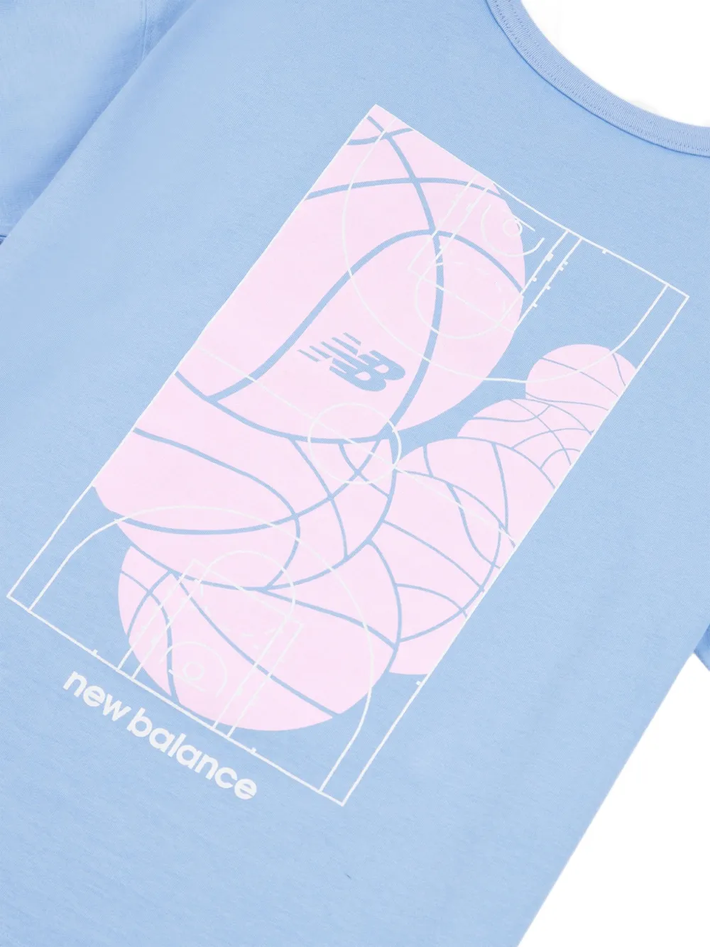 New Balance Kids T-shirt met logoprint Blauw