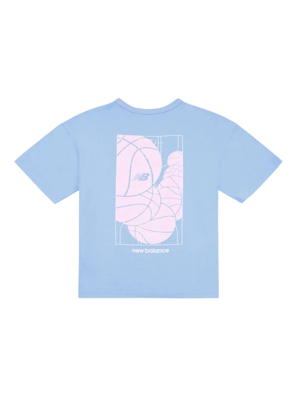New Balance Kids T-shirt met logoprint Blauw