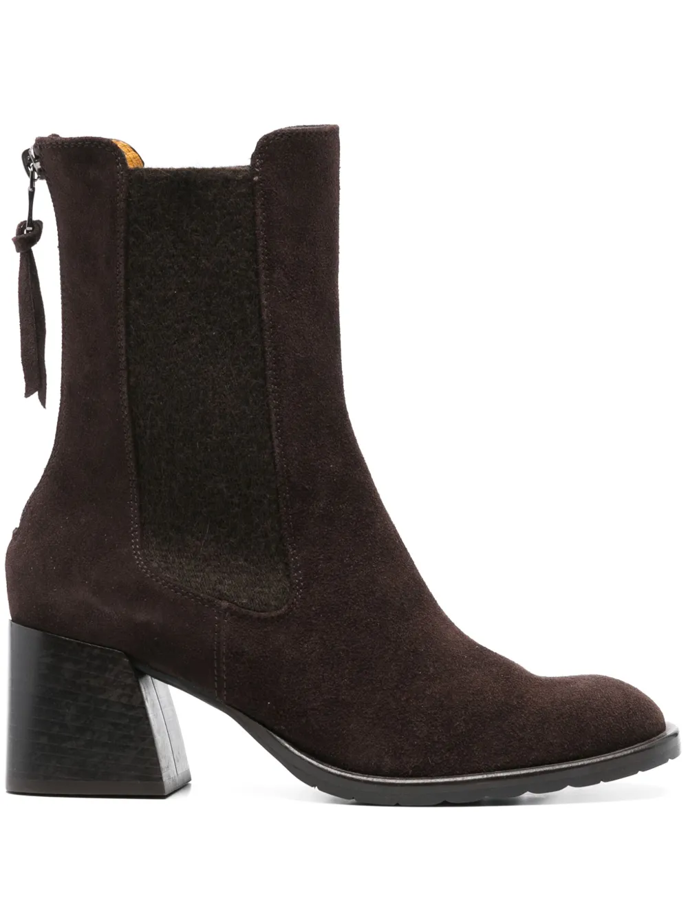 Mara bini 60 mm suède enkellaarzen Bruin