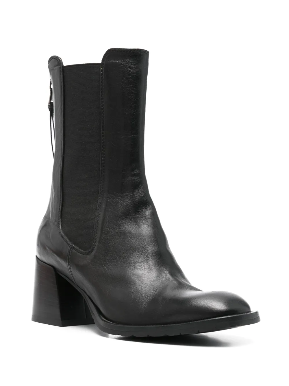 mara bini 60mm leather ankle boots Black