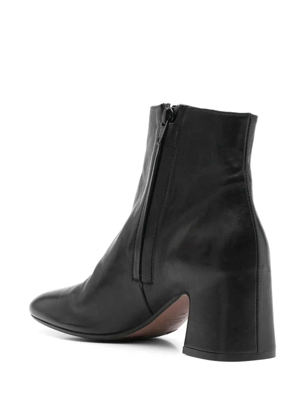 mara bini 60mm leather ankle boots Black