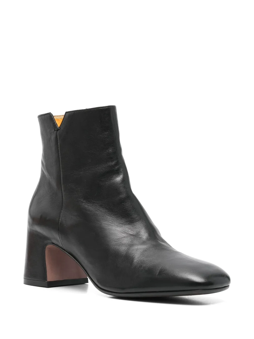 mara bini 60mm leather ankle boots Black