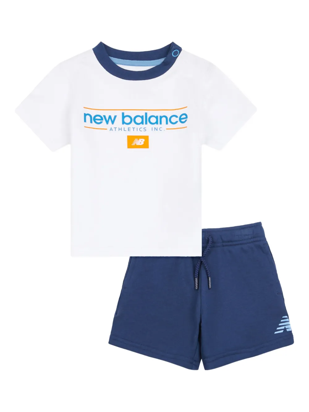 New Balance Kids Tシャツ&ショートパンツ セットアップ - ホワイト New Balance Kids Tシャツ&ショートパンツ セットアップ - ホワイト