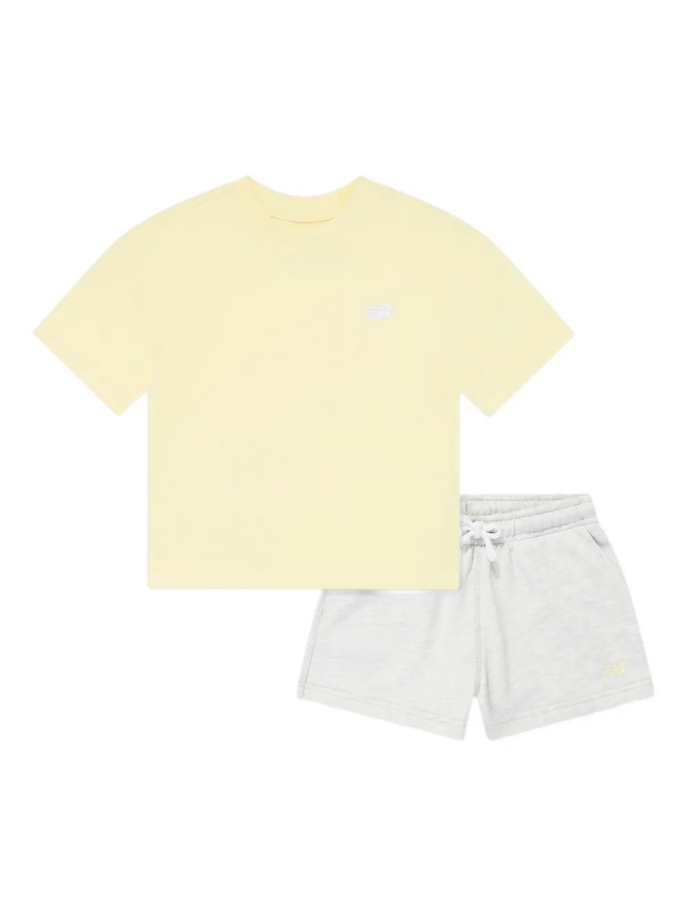 New Balance Kids ロゴ ショートパンツ - イエロー New Balance Kids ロゴ ショートパンツ - イエロー