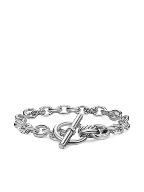 David Yurman sterling silver DY Mercer® Toggle Chain diamond bracelet