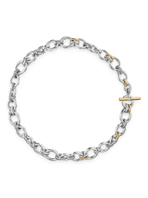 David Yurman collar DY Mercer® Petite Toggle Chain en oro amarillo de 18kt y plata de ley