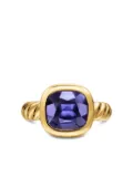 David Yurman 18K yellow gold DY Mercer® lolite ring