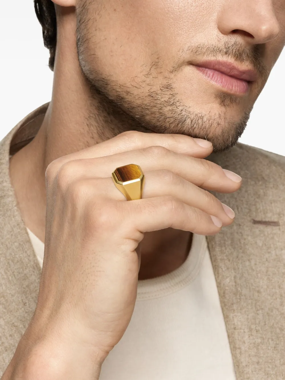 David Yurman 18K yellow gold Streamline® signet ring | Image 2