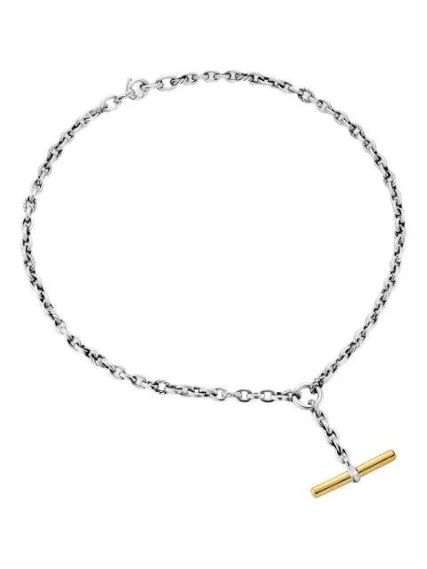 David Yurman collar DY Mercer® Petite Toggle Chain en oro amarillo de 18kt y plata de ley