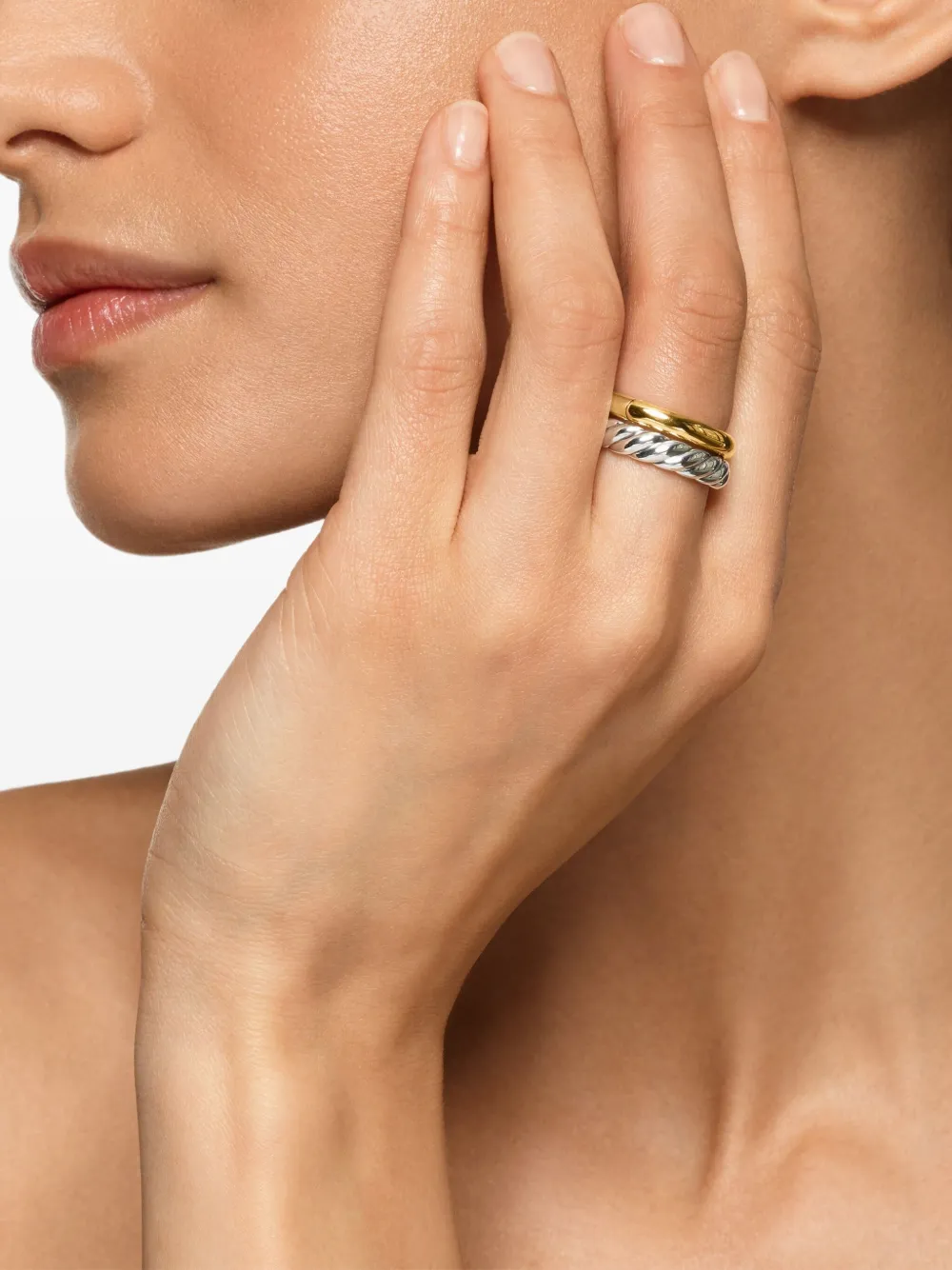 David Yurman DY Mercer® Two Row リング 18Kイエローゴールド | Image 2
