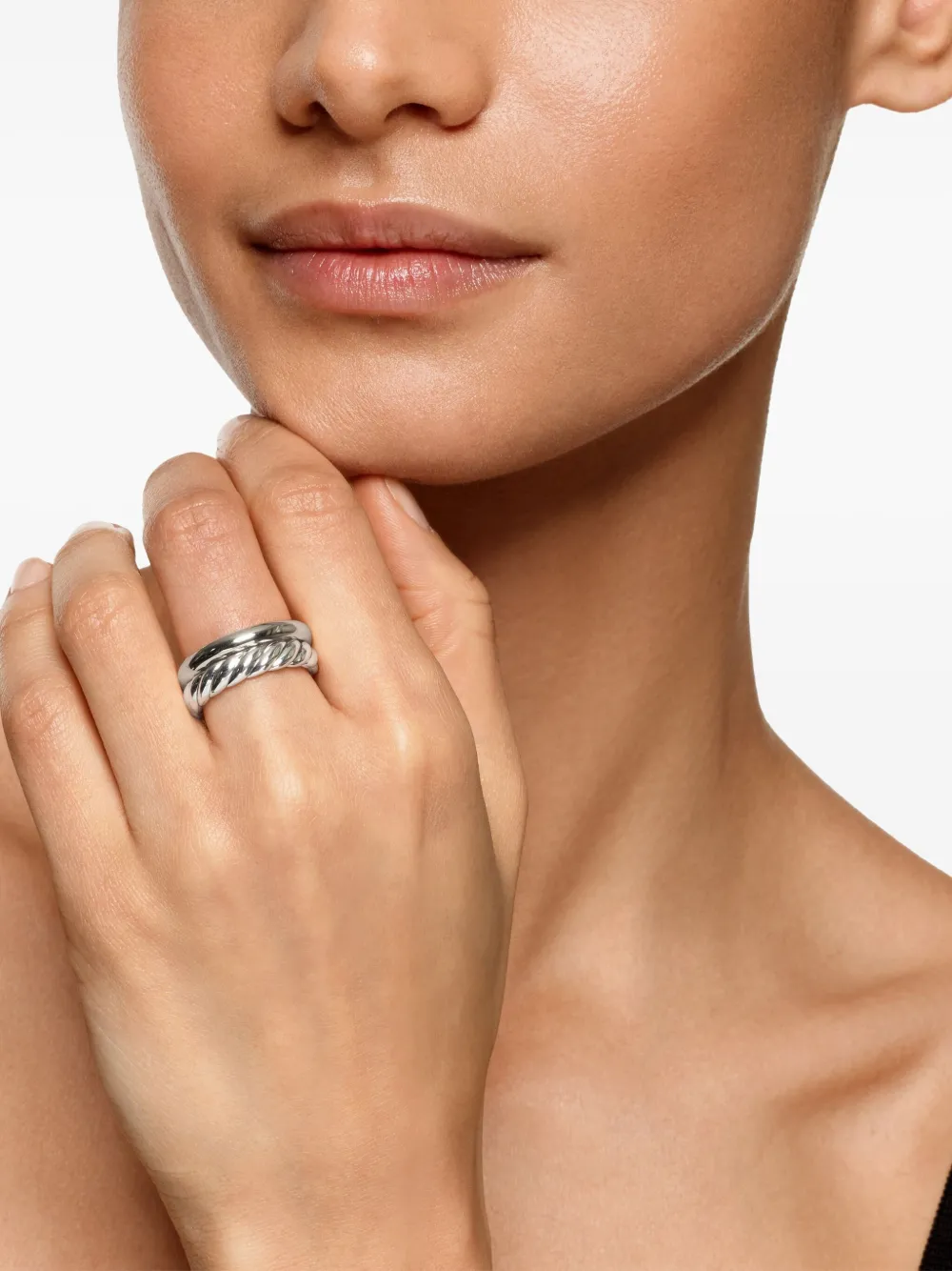 David Yurman DY Mercer® Two Row リング スターリングシルバー | Image 2