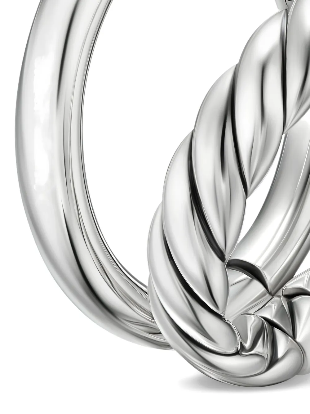 David Yurman Sterling Silver Dy Mercer® Two Row Ring In Silver
