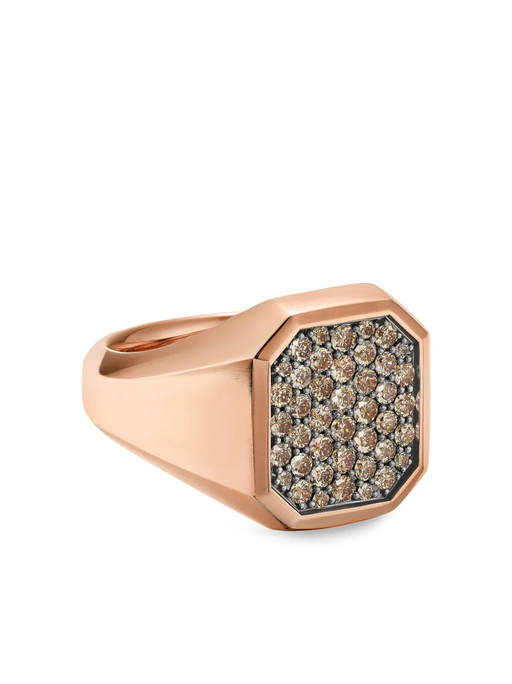 David Yurman 18k Rose Gold Streamline® Signet Ring In Pink