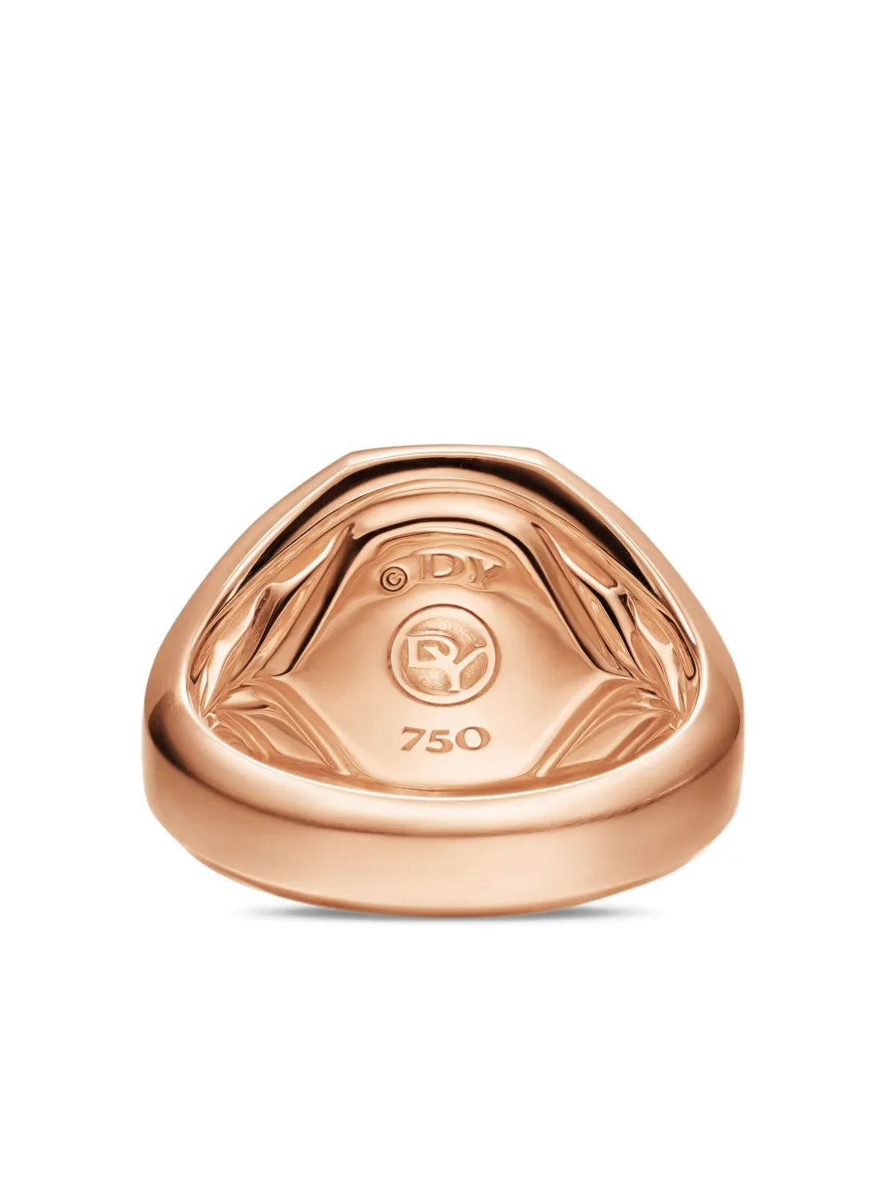David Yurman 18k Rose Gold Streamline® Signet Ring In Pink