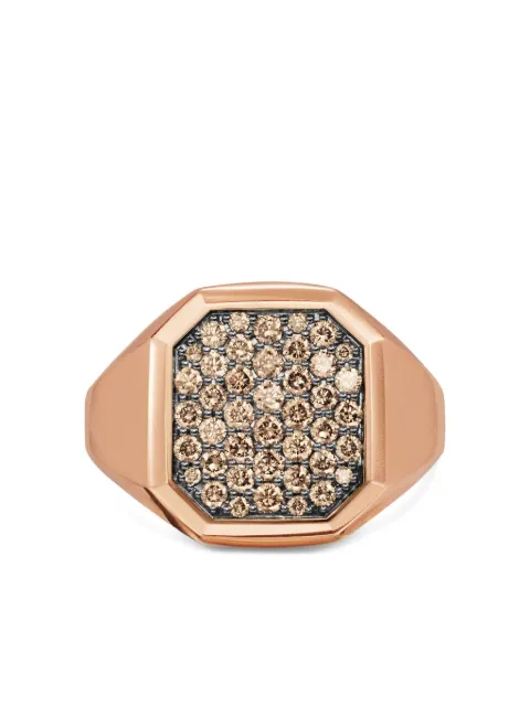 David Yurman 18K rose gold Streamline® signet ring