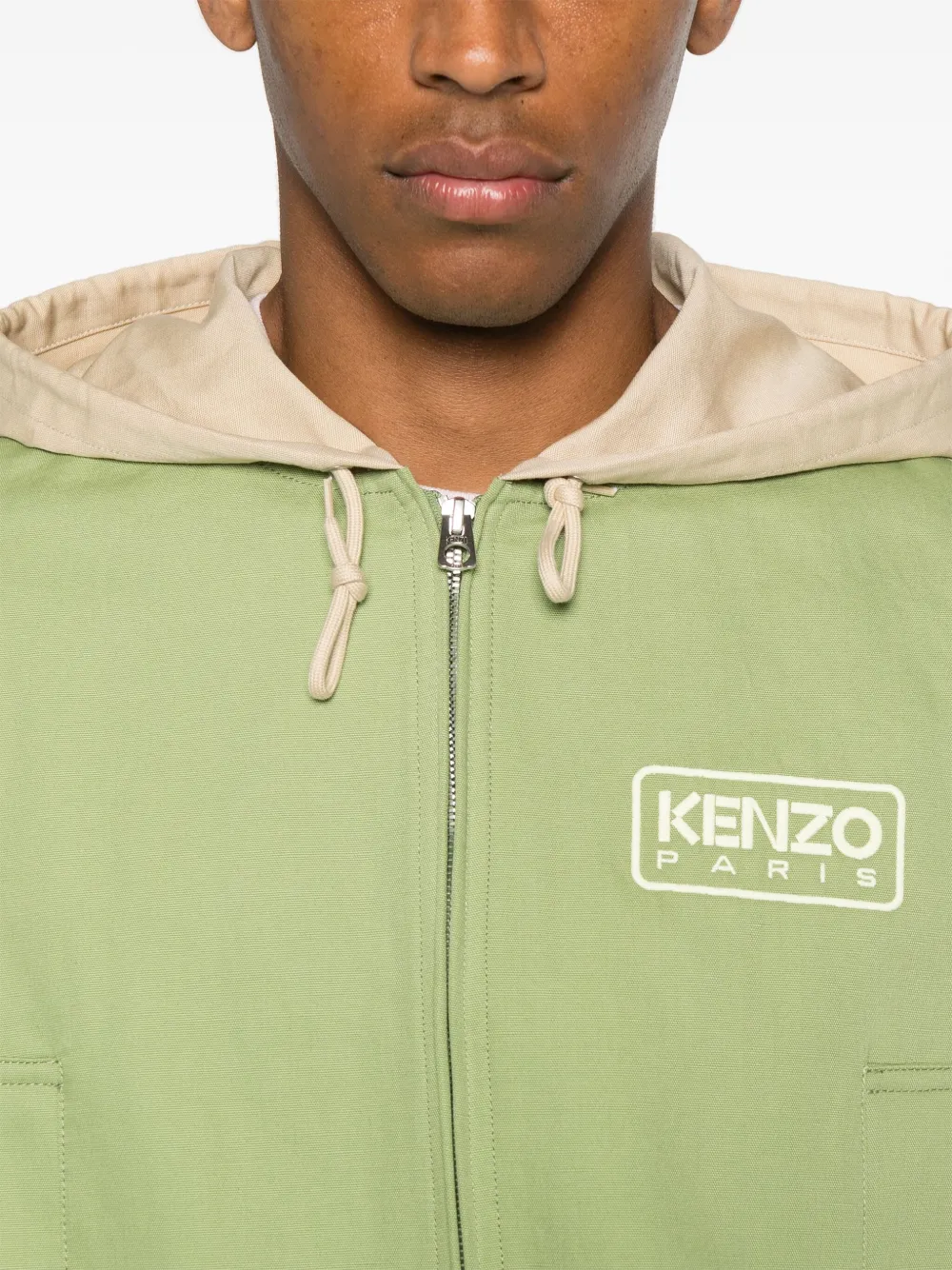 Kenzo Jack van katoenblend Groen