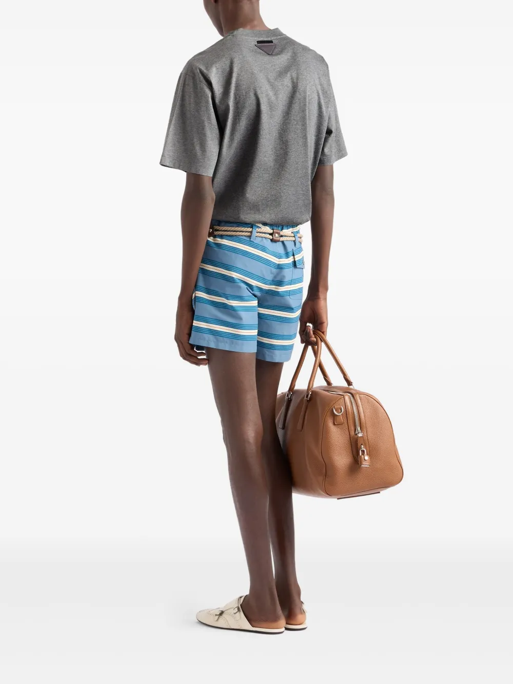 Prada Katoenen T-shirt Grijs