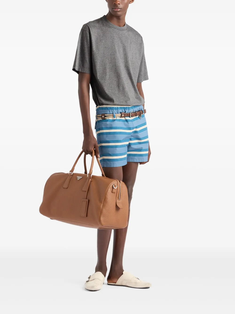 Prada Katoenen T-shirt - Grijs