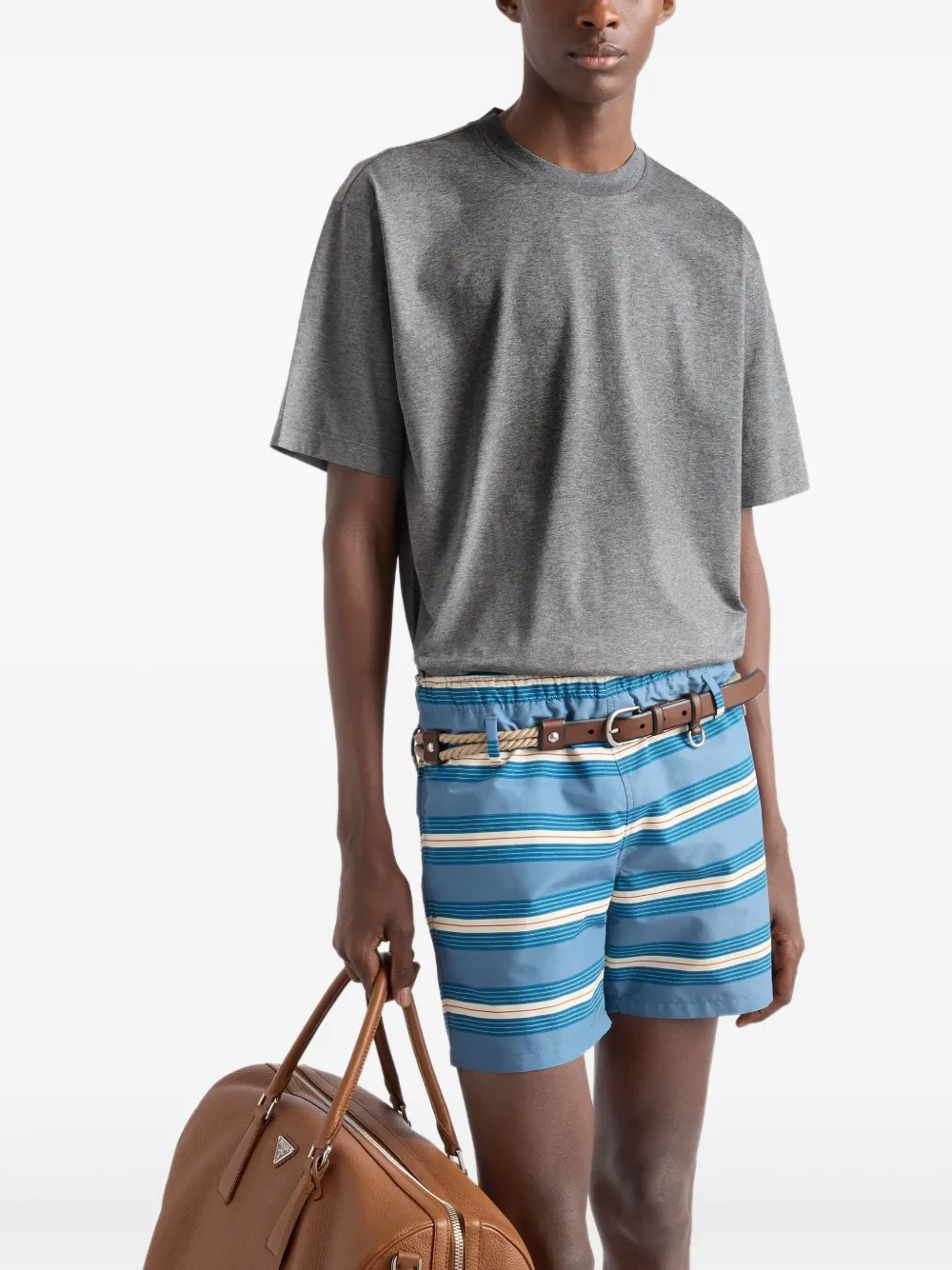 Prada Katoenen T-shirt Grijs