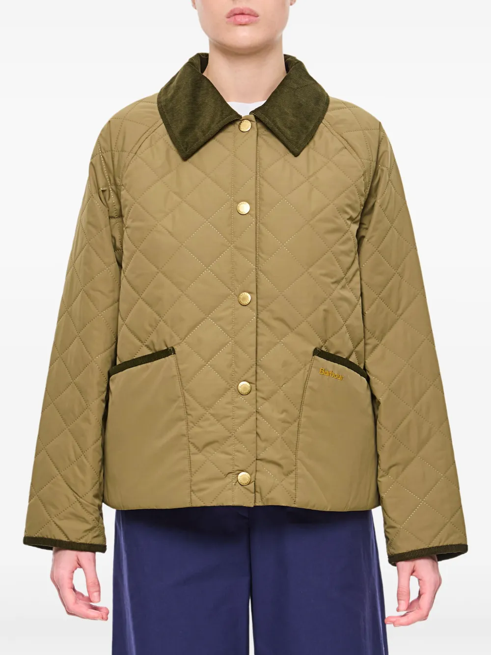 Barbour Gewatteerd donsjack Groen