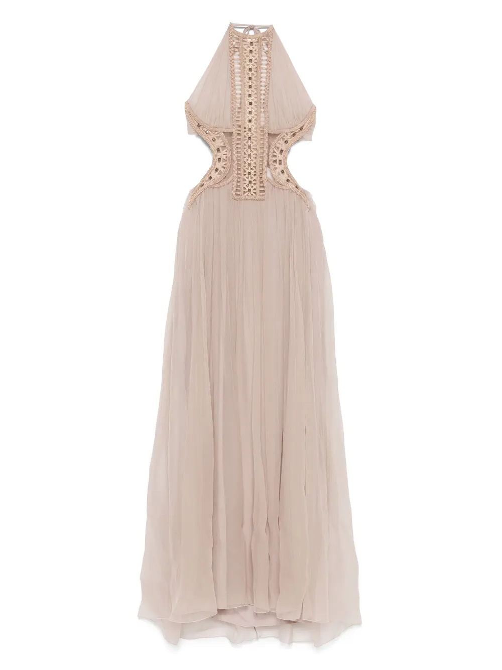 Alberta Ferretti チュール マキシドレス - ニュートラル Alberta Ferretti チュール マキシドレス - ニュートラル