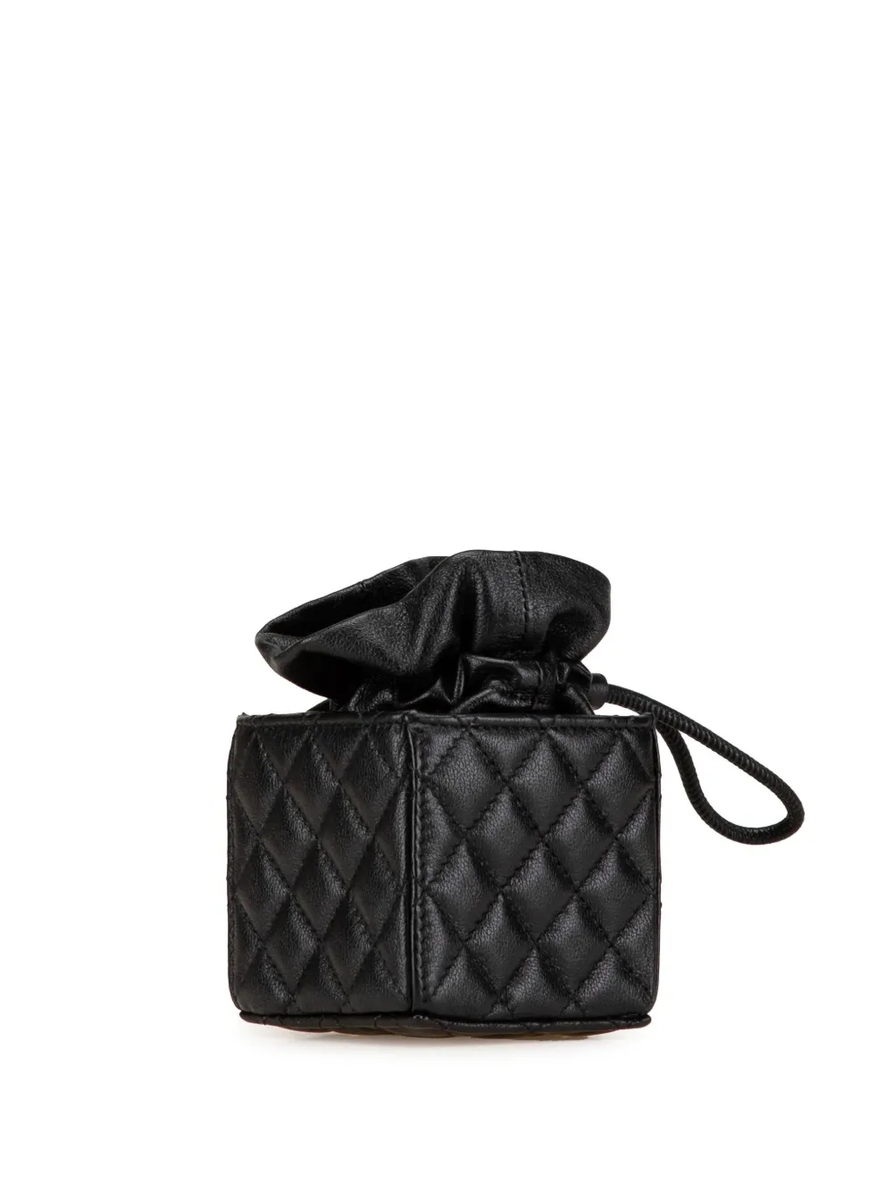CHANEL Pre-Owned 2021 Mini Quilted Calfskin Drawstring bucket bag | Pre-Owned | Image 2