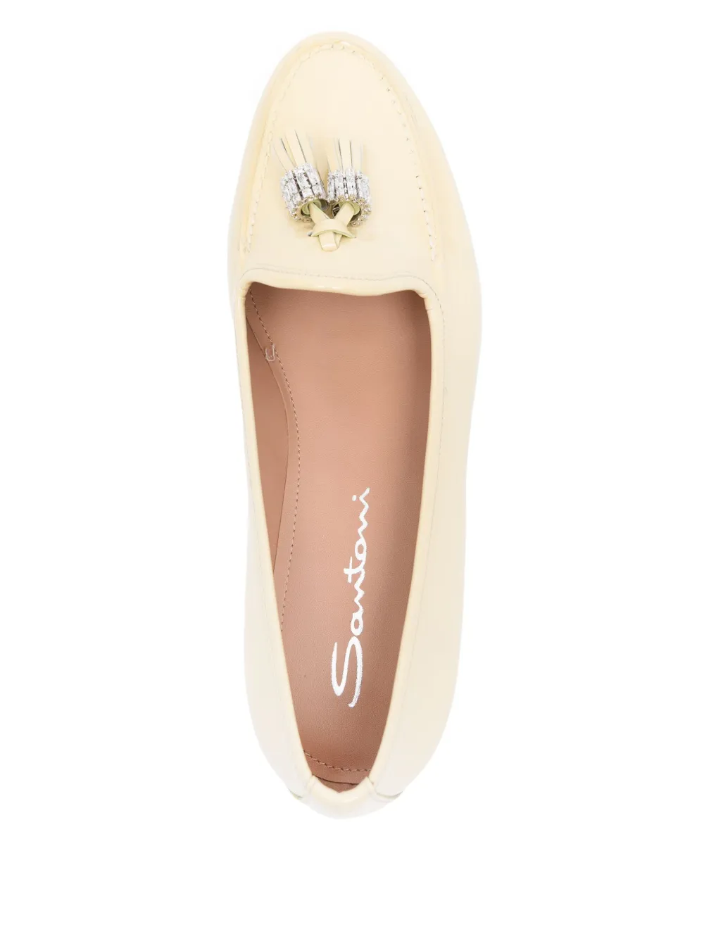 rhinestone-embellished loafers