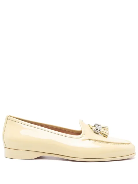 Santoni لوفر مزين بحجر الراين