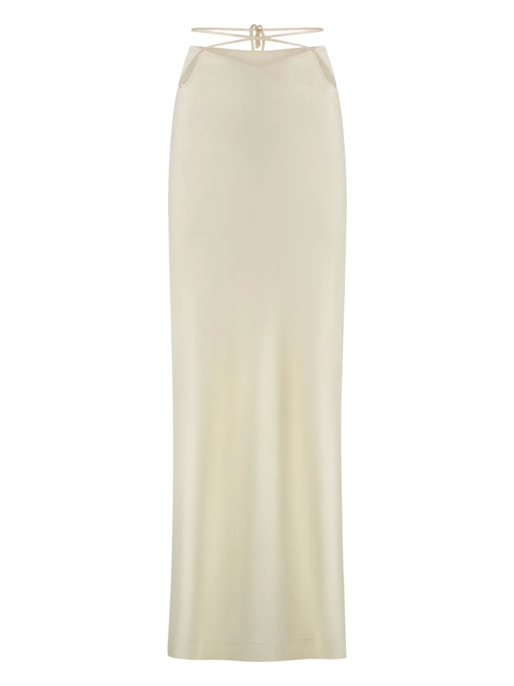 satin midi skirt