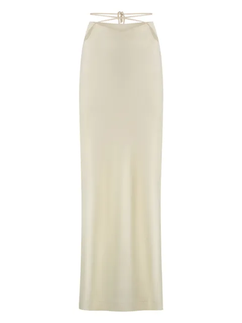Anna October satin midi skirt
