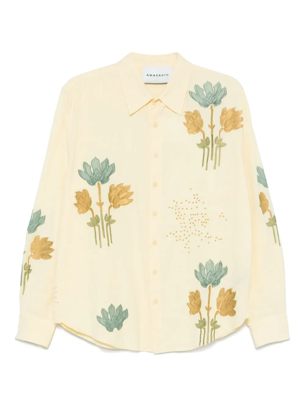 Amaranto camisa con bordado | amarillo | Image 1