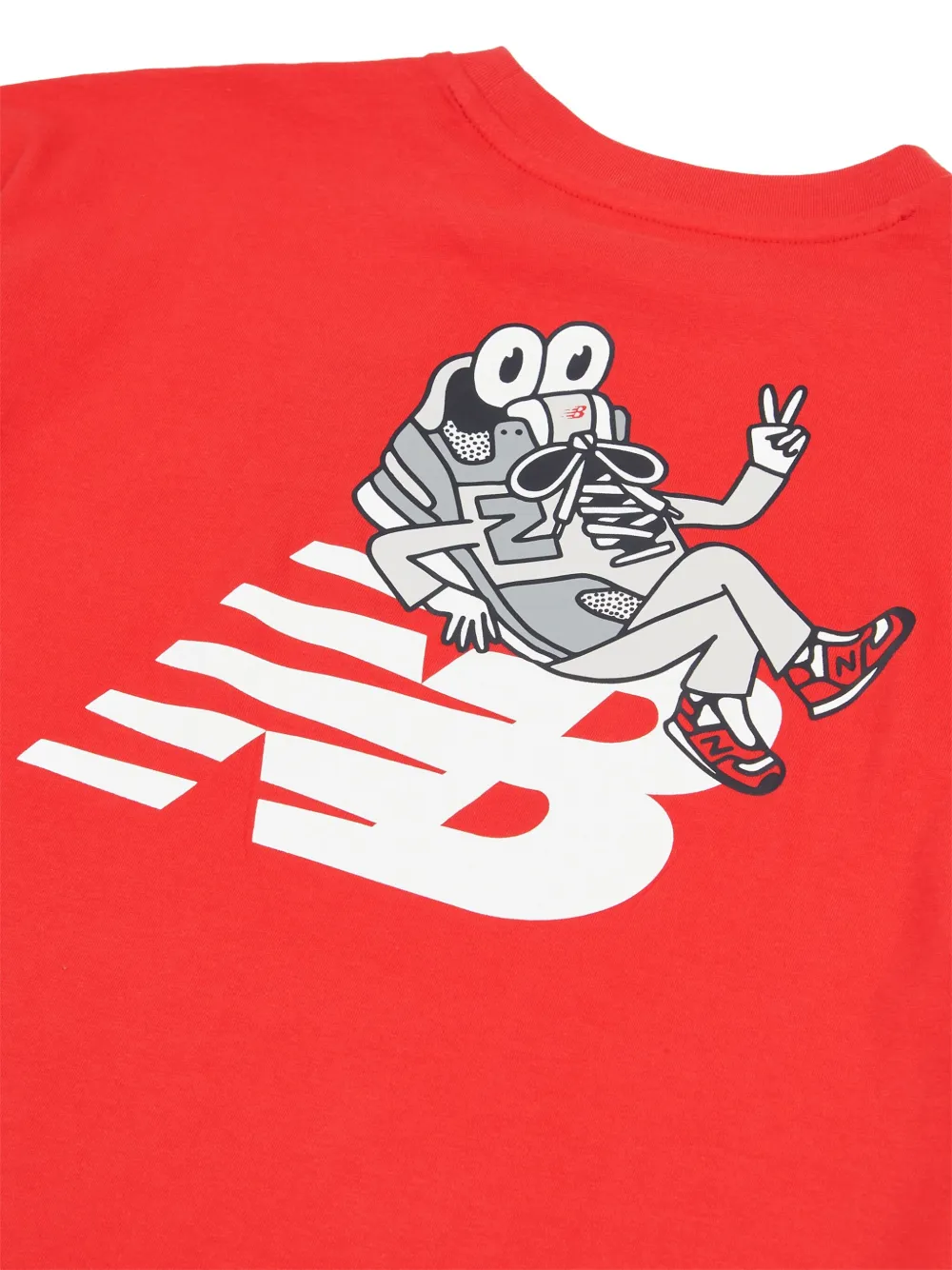 New Balance Kids T-shirt met logoprint Rood