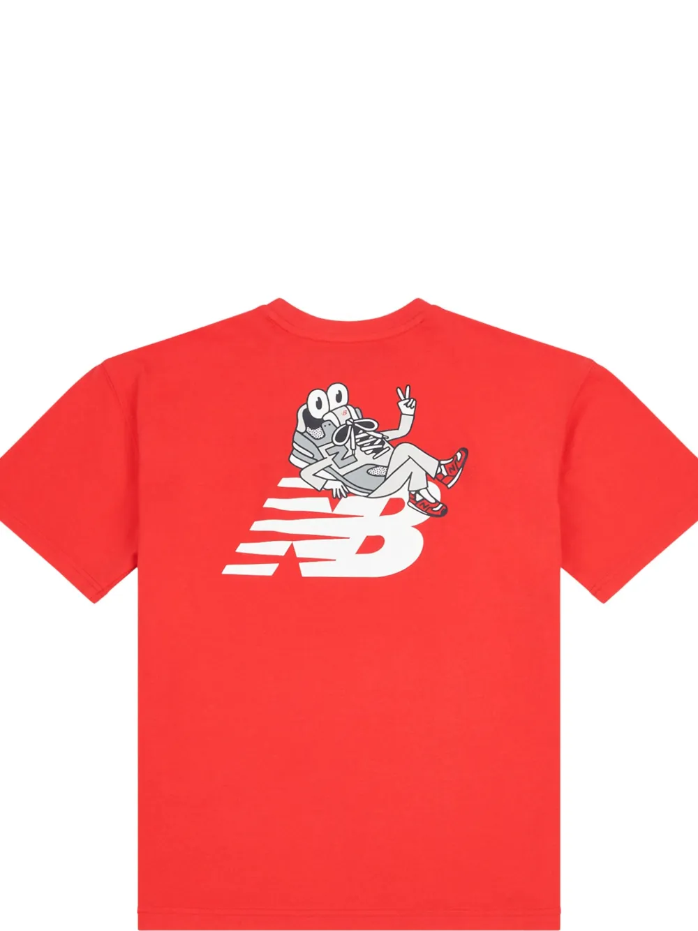 New Balance Kids T-shirt met logoprint Rood