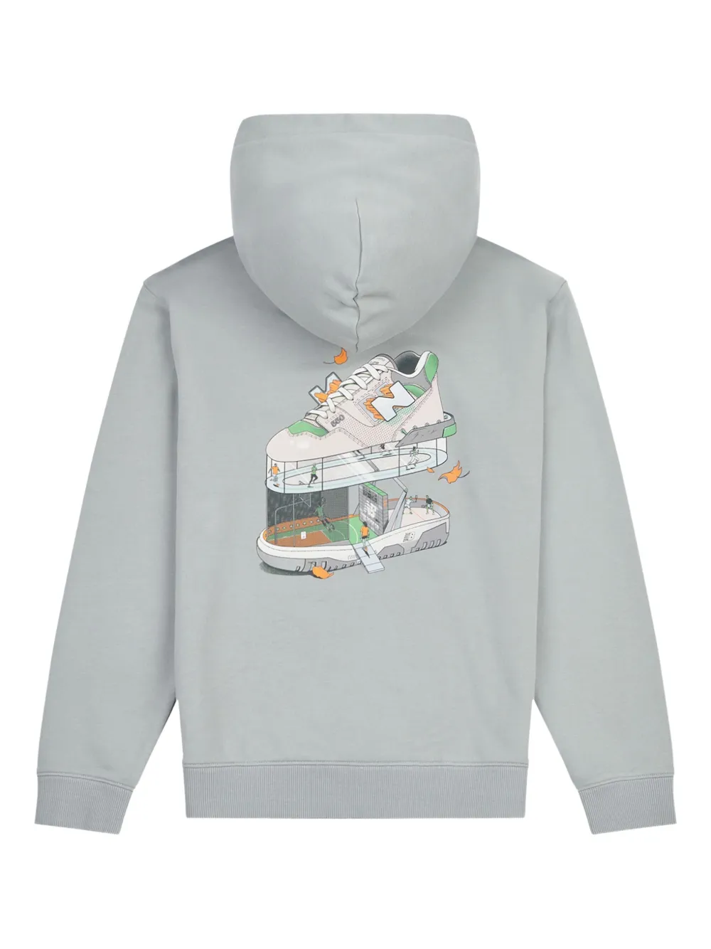New Balance Kids Hoodie met print Grijs