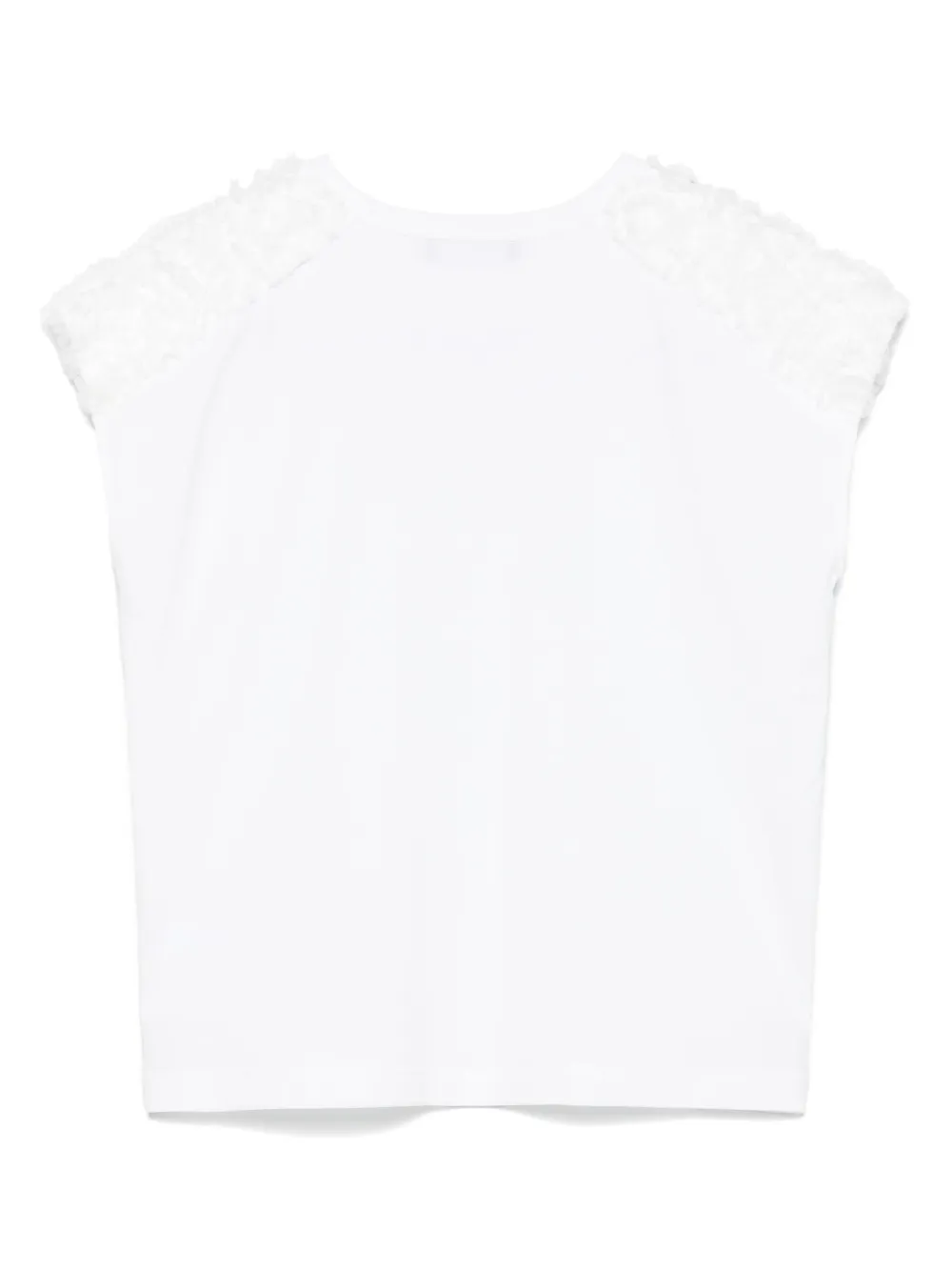 Fabiana Filippi T-shirt met ruches Wit
