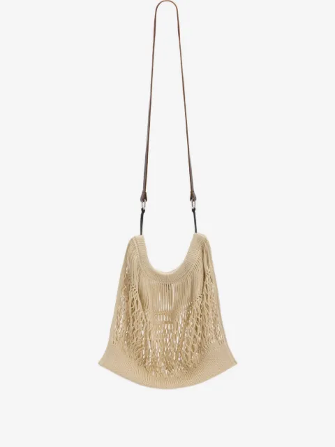 LEMAIRE large crossbody Filt net shopping bag