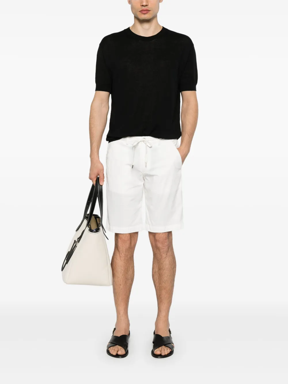 Briglia 1949 Shorts met elastische tailleband - Wit